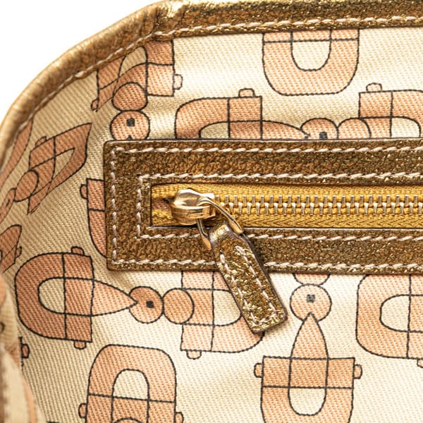Pre-owned Gucci GG Canvas Jolicoeur Handbag Brown