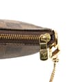 Miniatyrbild 7 av 10: Pre-owned Louis Vuitton Damier Ebene Mini Pochette Accessoires Brown