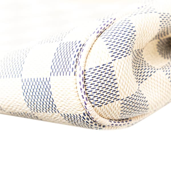 Pre-owned Louis Vuitton Damier Azur Favorite MM White