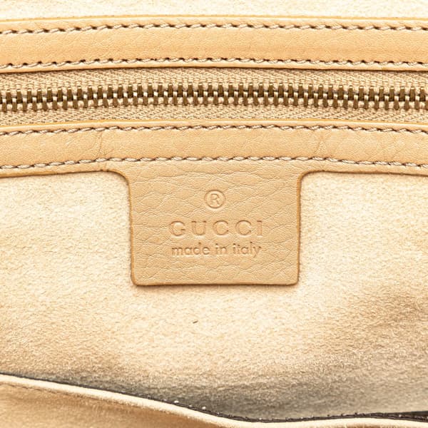 Pre-owned Gucci Medium Leather 1973 Handbag Brown