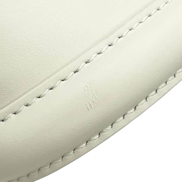 Pre-owned Dior Medium Embossed Calfskin CEst Dior Bag White