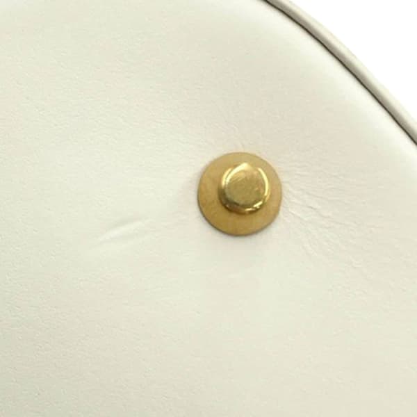 Pre-owned Dior Medium Embossed Calfskin CEst Dior Bag White