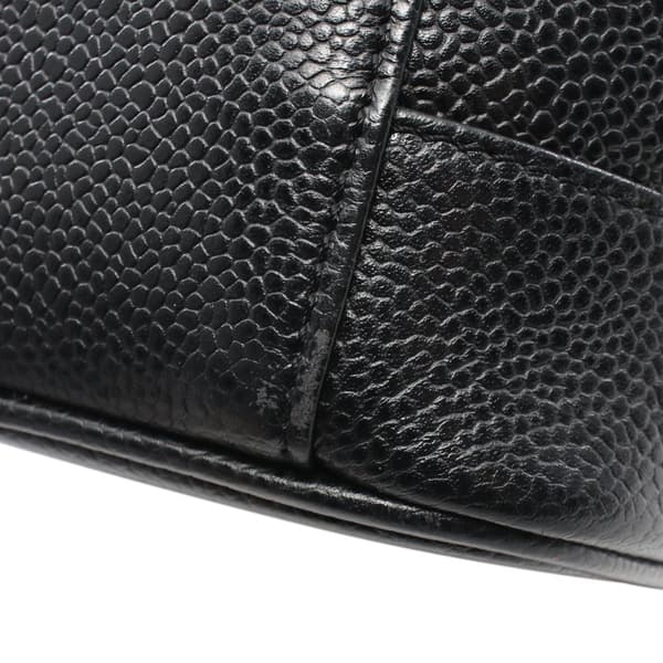 Pre-owned Chanel CC Caviar Vanity Case Black