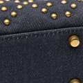 Miniatyrbild 6 av 10: Pre-owned Dior Mini Denim Cannage Studded Supple Lady Dior Blue