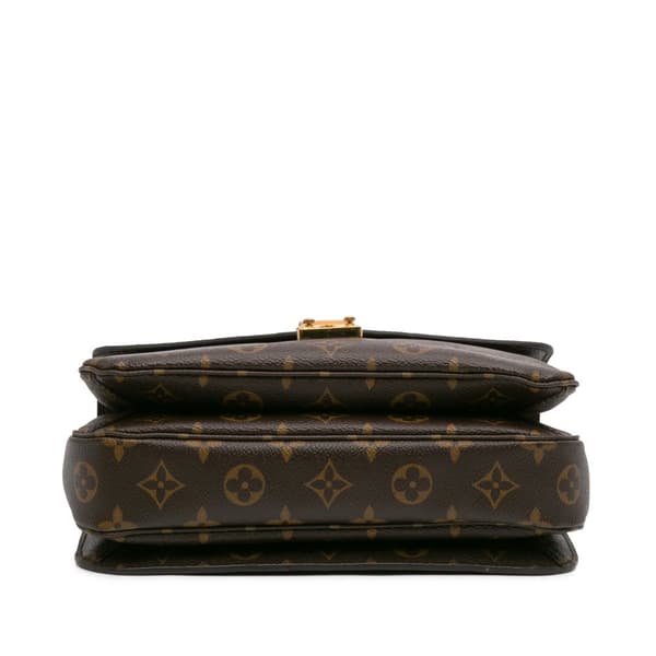 Pre-owned Louis Vuitton Monogram Pochette Metis Brown