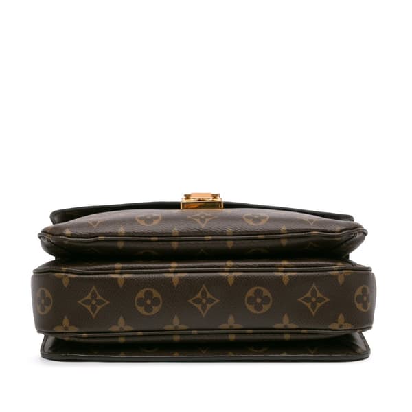 Pre-owned Louis Vuitton Monogram Pochette Metis Brown