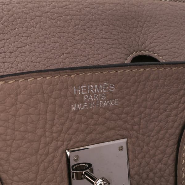 Pre-owned Hermès Togo Birkin Retourne 35 Brown