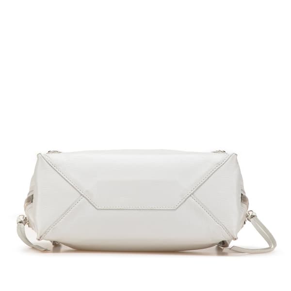 Pre-owned Balenciaga Mini Leather Papier A4 Satchel Gray