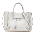 Miniatyrbillede 1 af 10: Pre-owned Balenciaga Mini Leather Papier A4 Satchel Gray