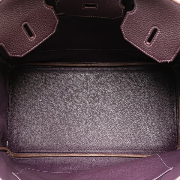 Pre-owned Hermès Togo Birkin Retourne 35 Purple