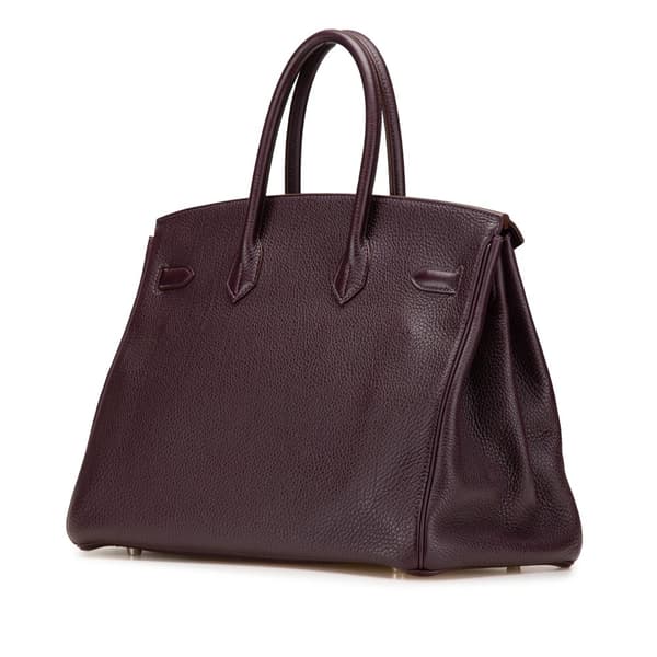 Pre-owned Hermès Togo Birkin Retourne 35 Purple