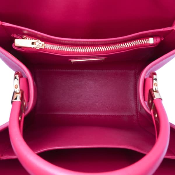Pre-owned Ferragamo Leather Thalia Top Handle Bag Pink