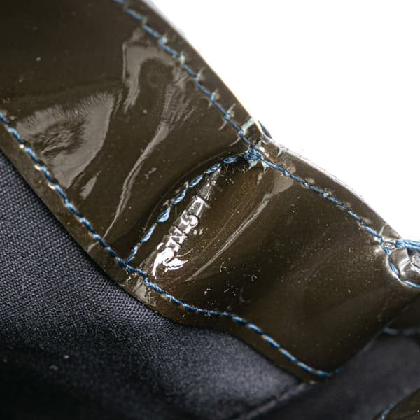 Pre-owned Louis Vuitton Monogram Vernis Wilshire PM Blue
