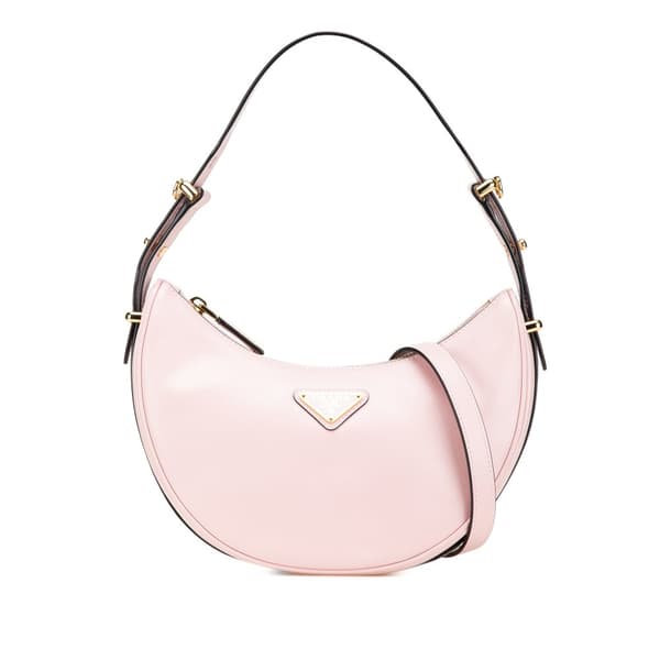 Pre-owned Prada Small Calfskin Arque Satchel Pink