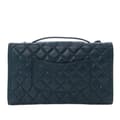 Miniatyrbild 3 av 10: Pre-owned Chanel Medium Quilted Lambskin Citizen Flap Green