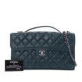 Miniatyrbild 10 av 10: Pre-owned Chanel Medium Quilted Lambskin Citizen Flap Green