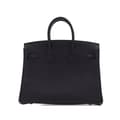 Miniatyrbilde 3 av 10: Pre-owned Hermès Togo Birkin Retourne 25 Black