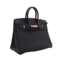 Miniatyrbilde 2 av 10: Pre-owned Hermès Togo Birkin Retourne 25 Black