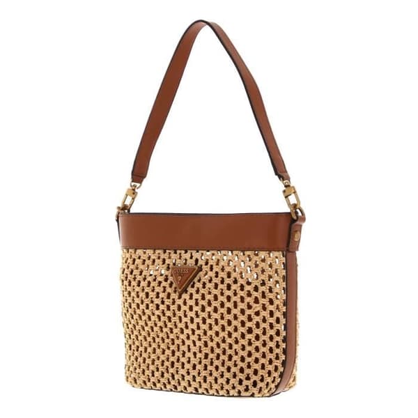 GUESS Vikky Drawstring Bucket Cognac [202739] - axelväska crossbody