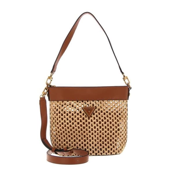 GUESS Vikky Drawstring Bucket Cognac [202739] - axelväska crossbody