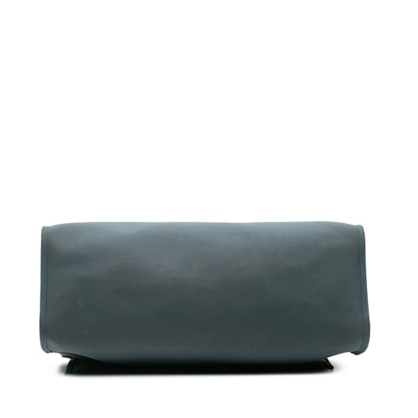 Pre-owned Hermès Toile Herbag Zip 39 Blue