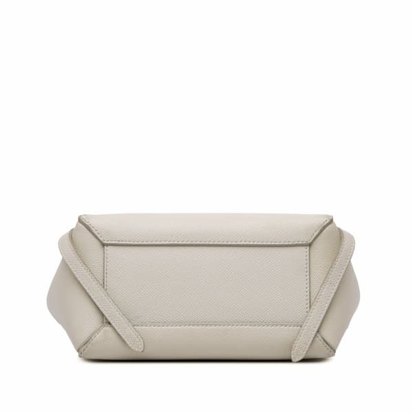 Pre-owned Celine Nano Grained Calfskin Belt Bag Gray