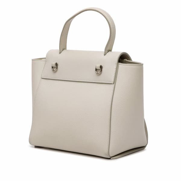 Pre-owned Celine Nano Grained Calfskin Belt Bag Gray