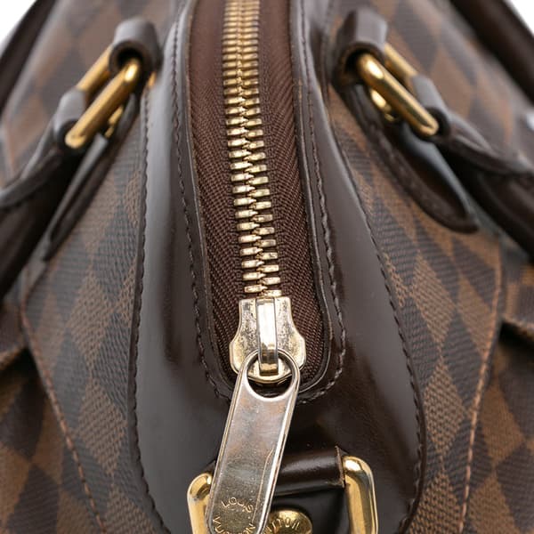 Pre-owned Louis Vuitton Damier Ebene Trevi GM Brown