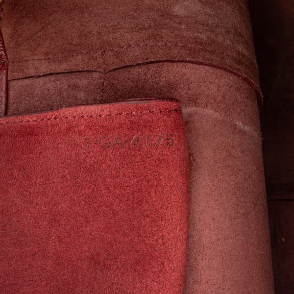 Pre-owned Celine Mini Grained Calfskin Belt Bag Red