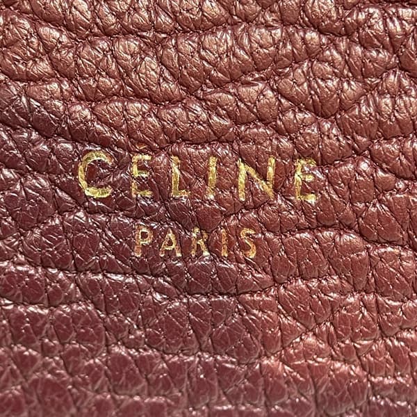 Pre-owned Celine Mini Grained Calfskin Belt Bag Red