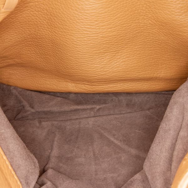 Pre-owned Bottega Veneta Intrecciato Trimmed Leather Handbag Brown