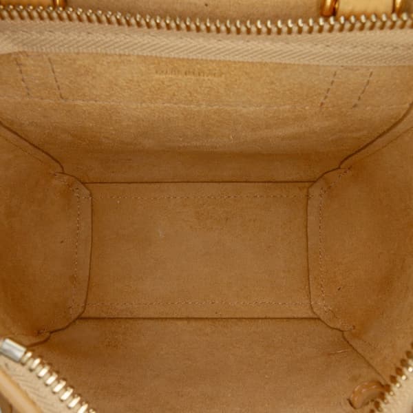 Pre-owned Celine Pico Grained Calfskin Belt Bag Yellow