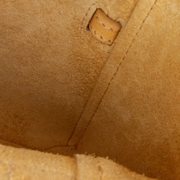 Pre-owned Celine Pico Grained Calfskin Belt Bag Yellow