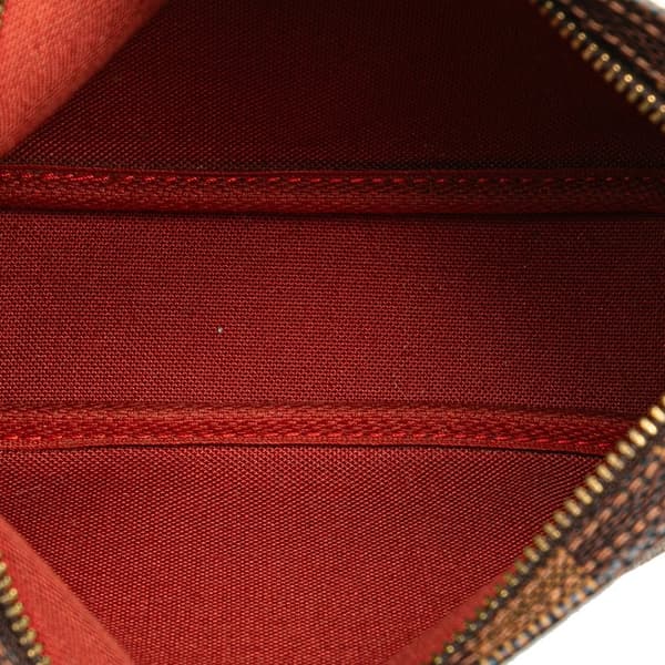 Pre-owned Louis Vuitton Damier Ebene Trousse Pochette Brown