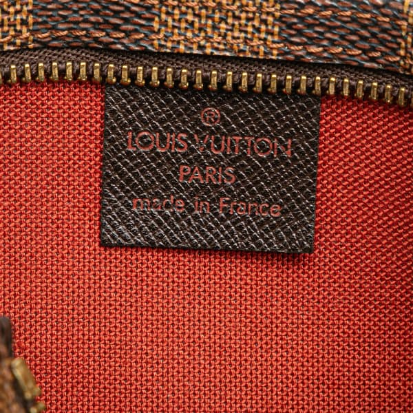 Pre-owned Louis Vuitton Damier Ebene Trousse Pochette Brown