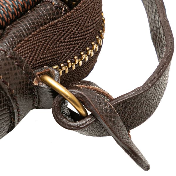 Pre-owned Louis Vuitton Damier Ebene Trousse Pochette Brown