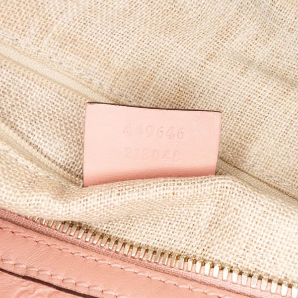 Pre-owned Gucci Medium Microguccissima Satchel Pink