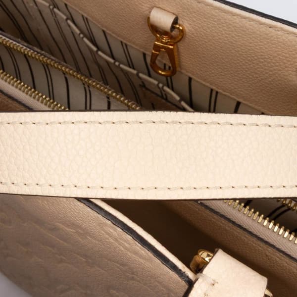 Pre-owned Louis Vuitton Monogram Empreinte Montaigne MM Brown