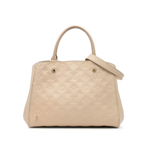 Pre-owned Louis Vuitton Monogram Empreinte Montaigne MM Brown