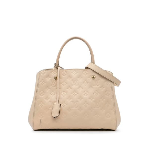 Pre-owned Louis Vuitton Monogram Empreinte Montaigne MM Brown