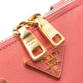 Miniatyrbilde 6 av 10: Pre-owned Prada Medium Saffiano Lux Open Promenade Satchel Pink