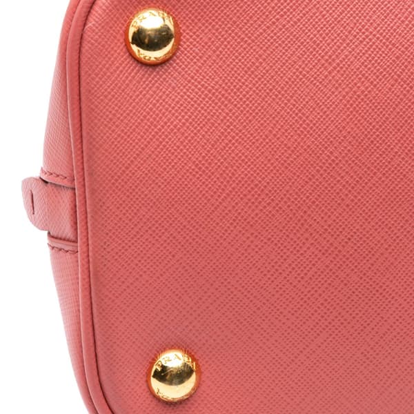 Pre-owned Prada Medium Saffiano Lux Open Promenade Satchel Pink