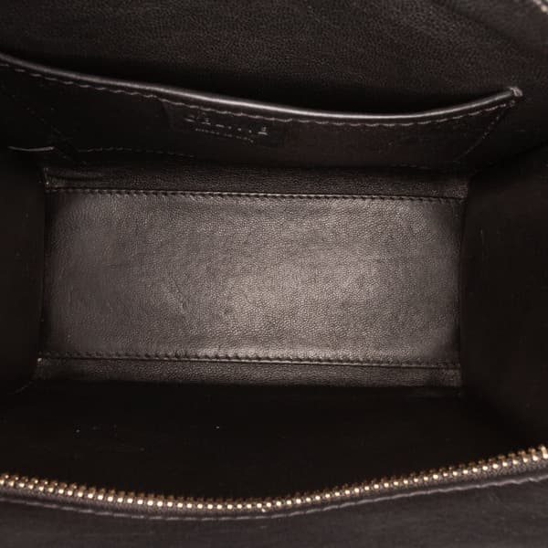 Pre-owned Celine Nano Tricolor Leather Luggage Tote Red