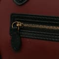 Miniatyrbild 9 av 10: Pre-owned Celine Nano Tricolor Leather Luggage Tote Red