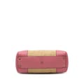 Miniatyrbilde 3 av 10: Pre-owned Gucci Small Raffia Bamboo Shopper Satchel Brown