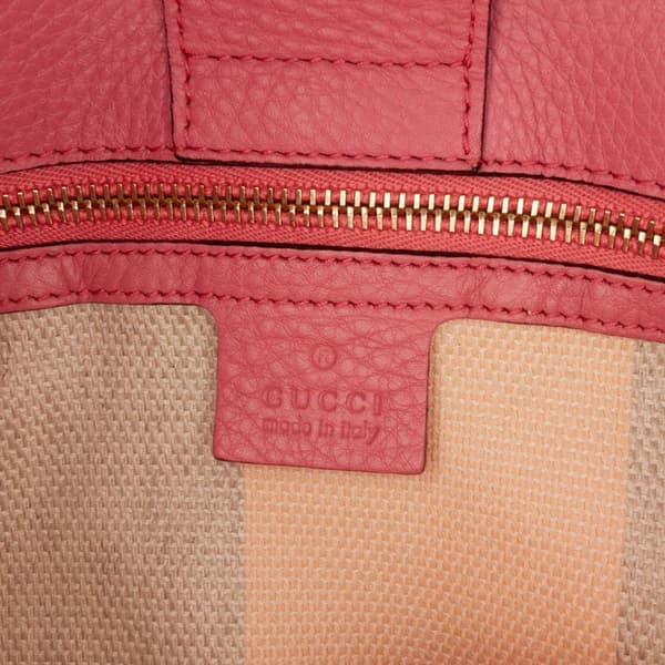 Pre-owned Gucci Small Raffia Bamboo Shopper Satchel Brown
