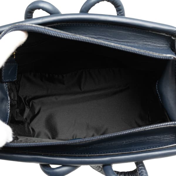 Pre-owned Celine Nylon Handbag Blue