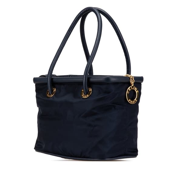 Pre-owned Celine Nylon Handbag Blue