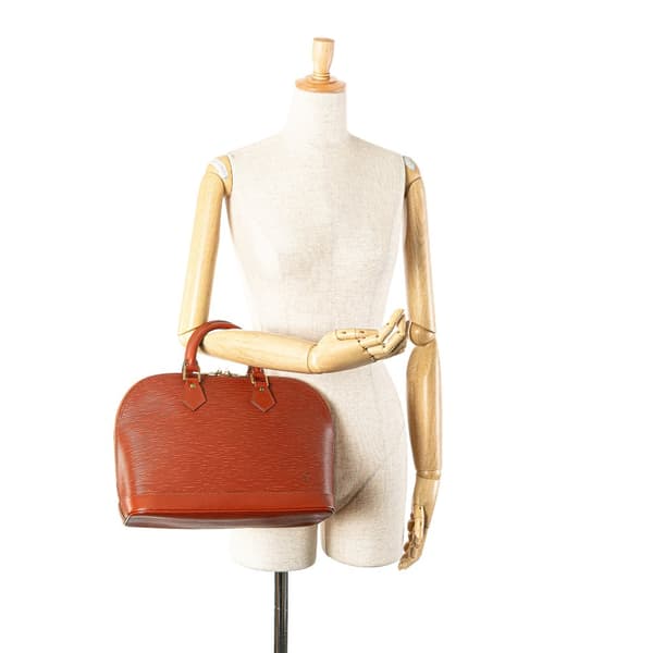 Pre-owned Louis Vuitton Epi Alma PM Brown
