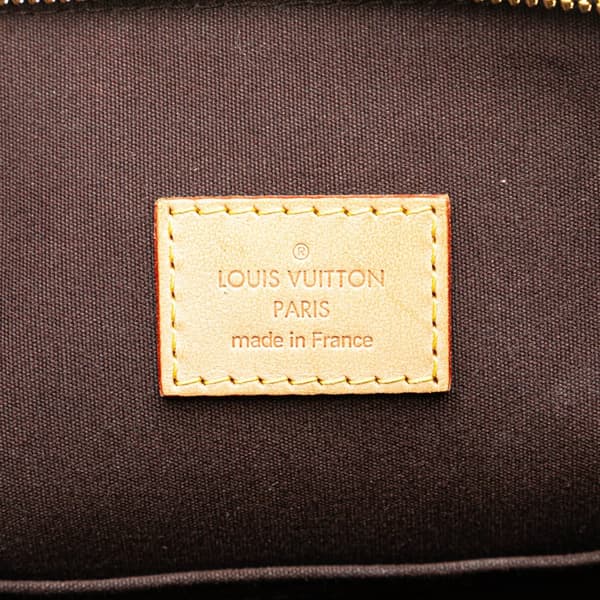 Pre-owned Louis Vuitton Monogram Vernis Alma GM Purple